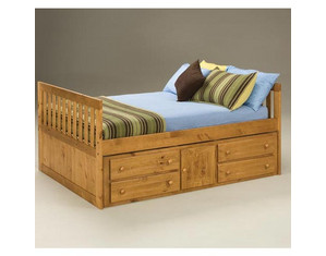 American Woodcrafters Crossroads Captains Bed - FREE Inside Delivery!