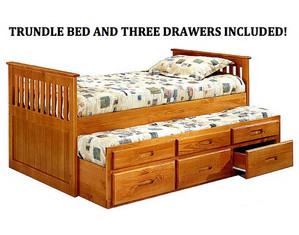 Bernards Honey Pine Captains Bed - FREE Inside Delivery!