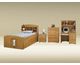 Bed in Oak Finish (ITEM NO LONGER OFFERED WITH DRAWERS)