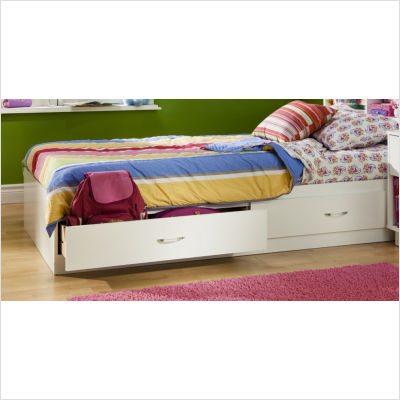 Furniture on South Shore Logik Mates Bed In Pure White From Mercantila Com