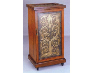 Fairfax Home Furnishings Etched Brass Wine Cabinet