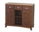 Buffet w/ Natural Wood Top with Medium Cherry Base