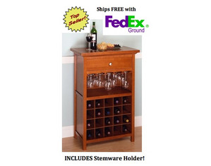 Winsome Regalia 20 Bottle Wine Cabinet - Fast FREE FedEx Shipping!