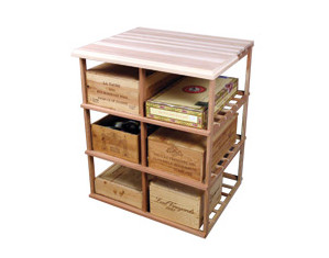 Wine Cellar Innovations Wood Case Storage Table