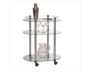 Convenience Concepts Glass Serving Cart