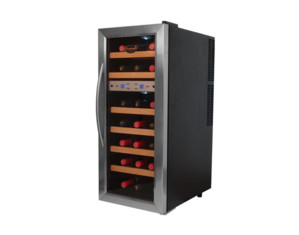 VinoTemp 21 Bottle Thermoelectric Wine Cooler - 2 Temperature Zones