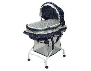Dream on Me 2 in 1 Bassinet To Cradle (Blue)