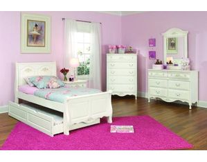 American Woodcrafters Summerset Full Sleigh Bed