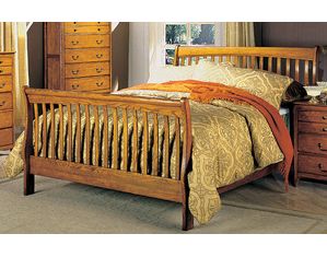 Union Square Oak Sleigh Bed - FREE Inside Delivery!