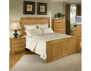 American Woodcrafters Casual Wood Weathered Stain 5/0 Panel Bed