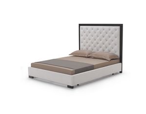 Baxton Studio Baxton Studio  Bristol Tufted Gray Linen Modern Queen Bed Panel Bed