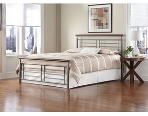 Fashion Bed Group Fontane Silver Cherry Metal Bed