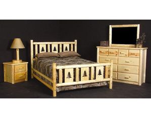 Viking Log Furniture Montana Bed Panel Bed