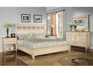 Wynwood Garden Walk Bed in Latte Finish