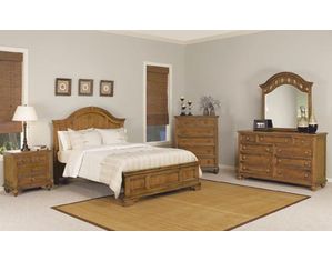 Wynwood Hadley Pointe Bed in Honey Pine Finish