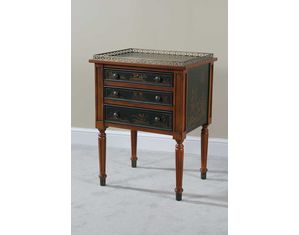 Ultimate Accents Console With Brass Galley Rail Accent Chest - Fast FREE FedEx Shipping!