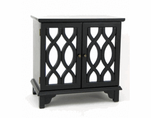 Wayborn Black Tanner Mirror Cabinet