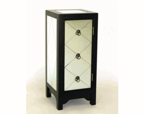 Wayborn Black Tanner Mirror Chest