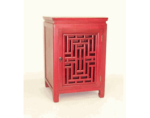 Wayborn China Red Oriental Cabinet