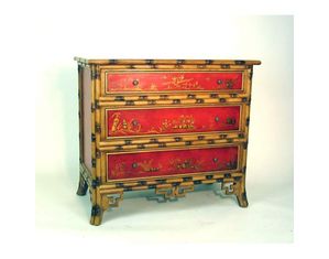 Wayborn Handpainted 3 Drawer Bamboo Chest - FREE Inside Delivery!
