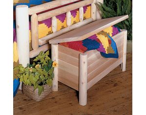Rustic Natural Cedar Furniture Quilt Storage Chest and Trunk