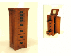 Wayborn Oak Jewelry Storage