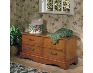Powell Nostalgic Oak 997313 Storage Chest and Trunk Storage Chest and Trunk - Fast FREE FedEx Shipping!