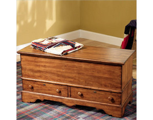 Powell Woodland Cherry Storage Chest and Trunk Storage Chest and Trunk - Fast FREE FedEx Shipping!