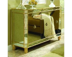 American Drew Bob Mackie Home Signature Glass Credenza