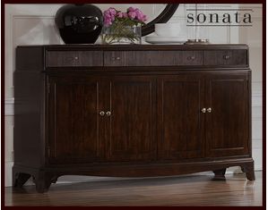 American Drew Sonata Bowed Credenza