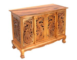 AsiaEXP Handcarved Double Dragon Buffet