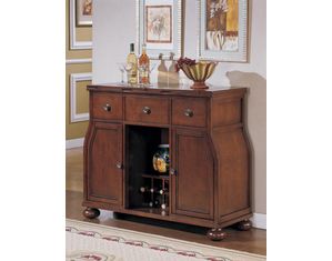 Cramco Faran Brown Cherry Finish Birch Sideboard - Fast FREE FedEx Shipping!