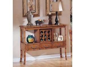 Cramco Macau Honey Bamboo Birch Buffet - Fast FREE FedEx Shipping!
