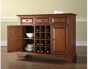 Crosley Furniture LaFayette Buffet Server in Classic Cherry Finish