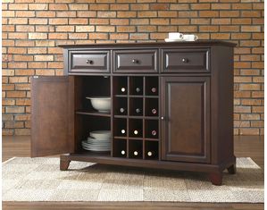 Crosley Furniture Newport Buffet Server in Vintage Mahogany Finish