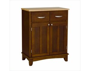 Home Styles Furniture Cherry Buffet with Natural Wood Top 5001-0071