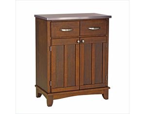 Home Styles Furniture Cherry Buffet with Stainless Top 5001-0073