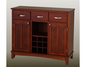 Home Styles Furniture Cherry Buffet with Wood Top