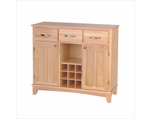 Home Styles Furniture Natural Wood Buffet with Wood Top