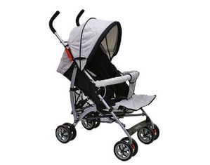 Dream on Me Recline Stroller in Grey Black