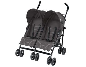 Mia Moda Facile Twin Stroller in Carbon