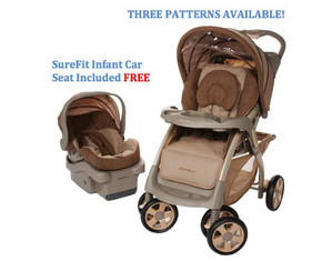 Eddie Bauer Endeavor Travel System Featuring SureFit Infant Car Seat