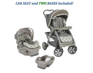 Eddie Bauer Endeavor Travel System with 2 Bases Stroller