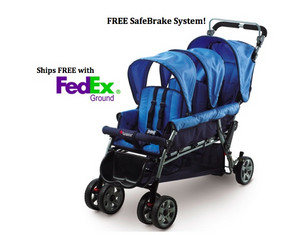 Foundations The Trio Triple Tandem Stroller