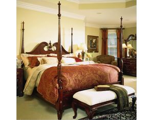 American Drew Cherry Grove Pediment Poster Bed