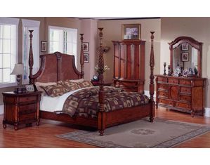South Sea Rattan Island Retreat Poster Bed