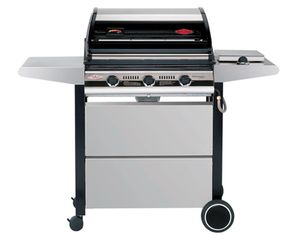 Beefeater Discovery Plus 3 Burner with Black and Stainless Steel Hood Grill