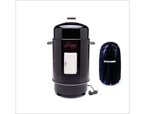 Brinkmann Black Gourmet Electric Smoker and Grill with Vinyl Cover