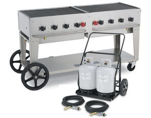Crown Verity Mobile 72 Inch MCC 72 Grill with Tank Cart