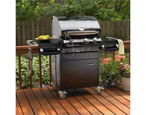 Fire Stone Cook Number 24 inch Black Porcelain Gas Grill Head